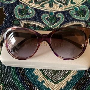 Versace sunglasses purple tortoise shell